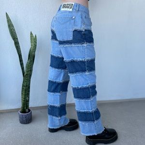 Urban outfitters ragged patchwork pants